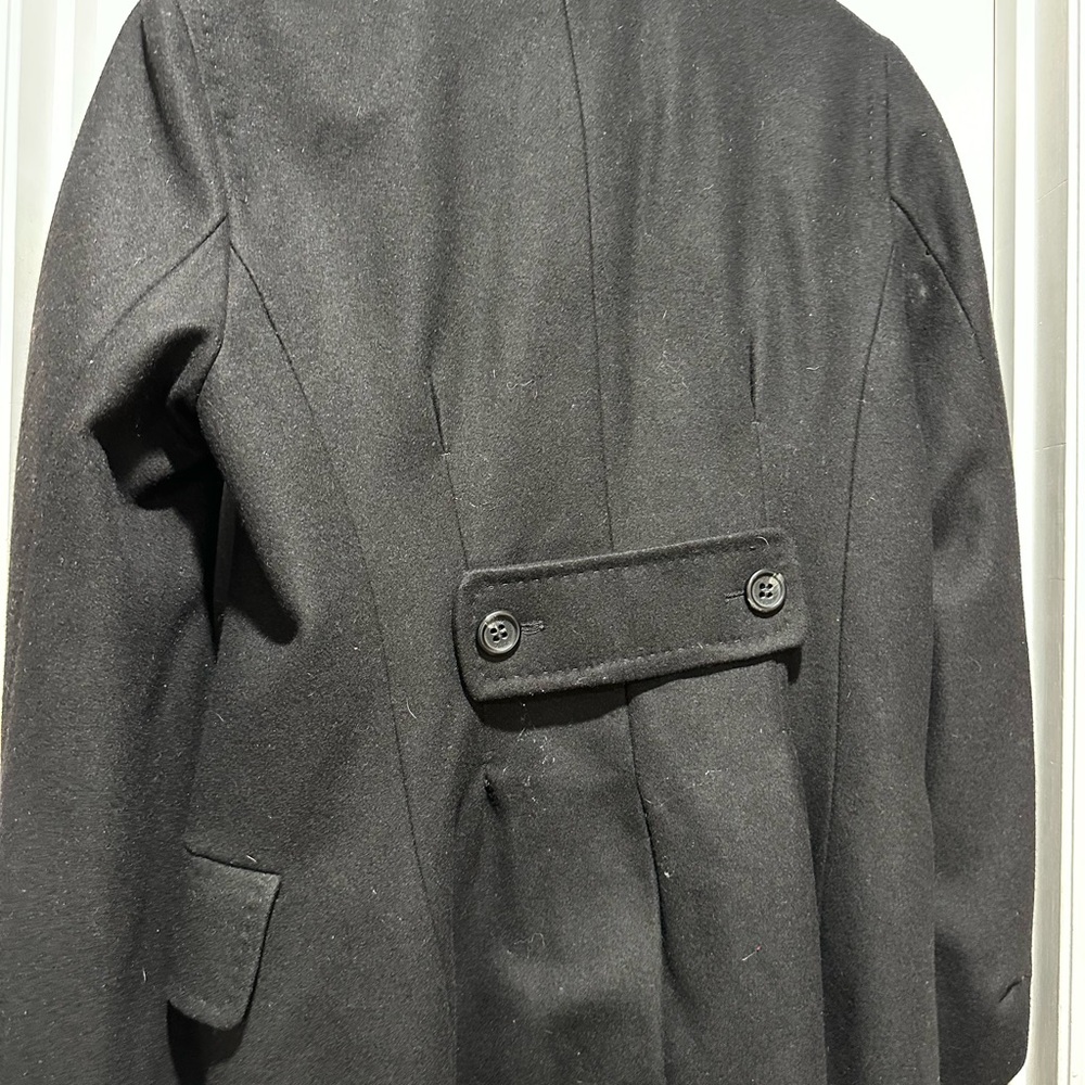 BCBGMaxAzria Black Pea Coat